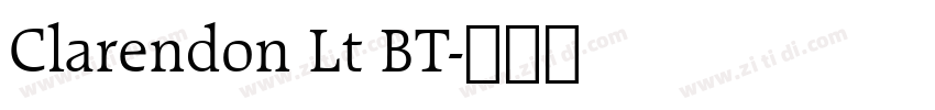 Clarendon Lt BT字体转换